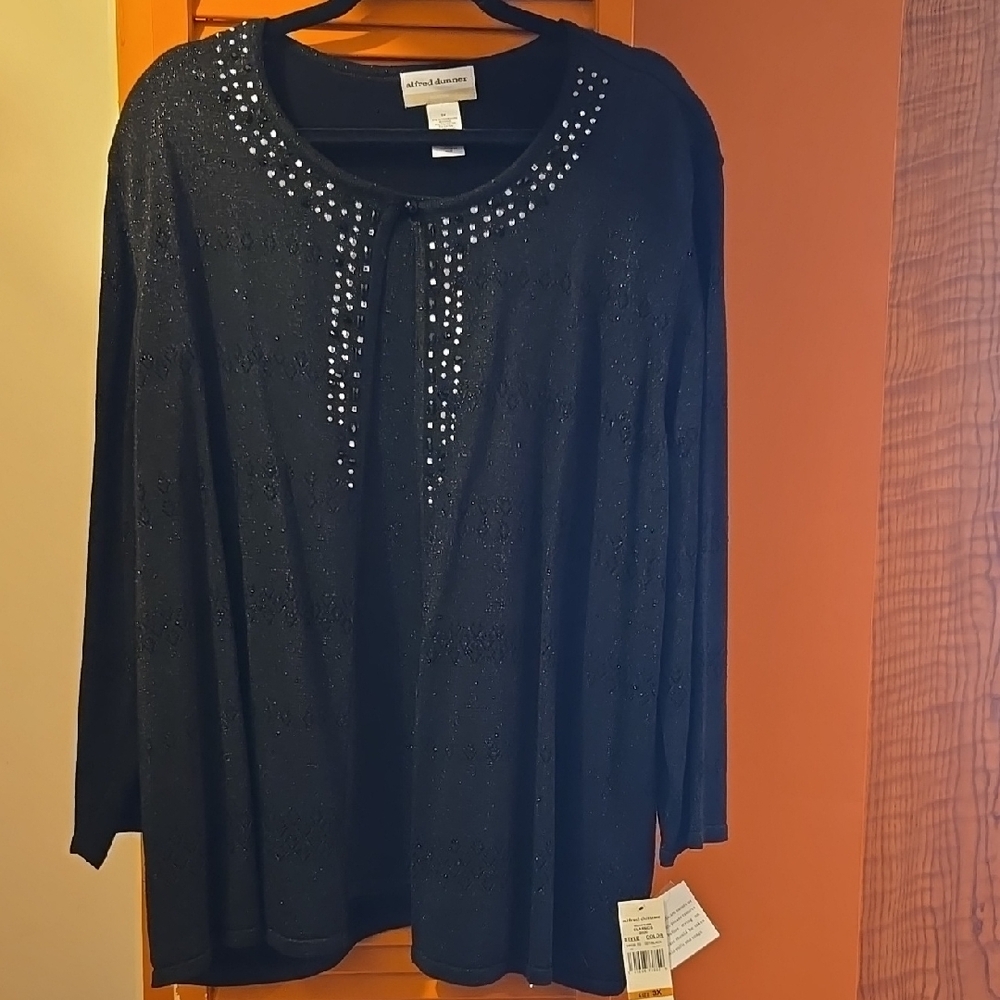Embellished Black Top
